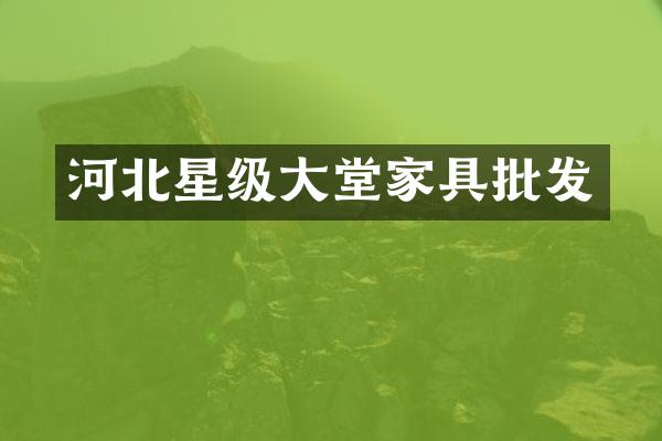 河北星级大堂家具批发