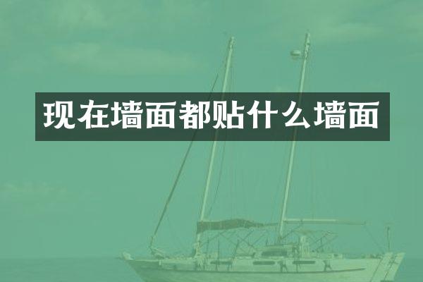 现在墙面都贴什么墙面