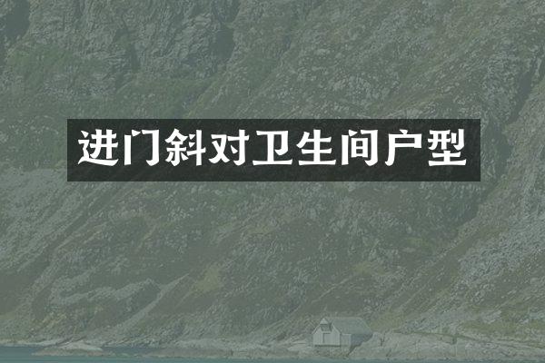 进门斜对卫生间户型