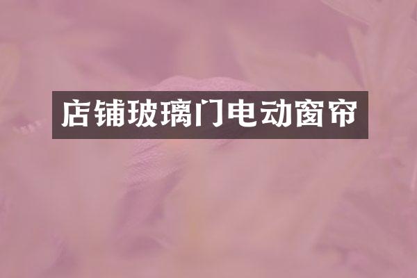 店铺玻璃门电动窗帘