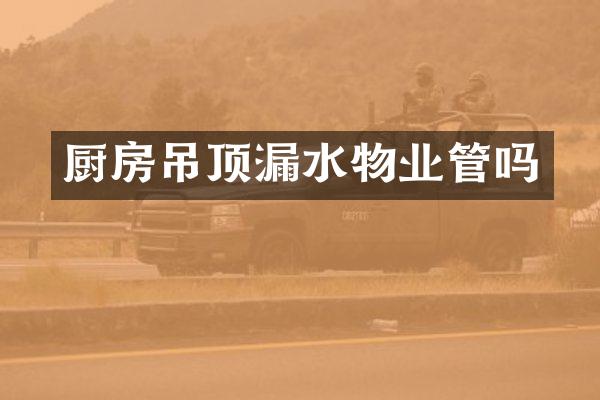 厨房吊顶漏水物业管吗