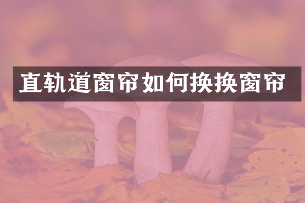 直轨道窗帘如何换换窗帘