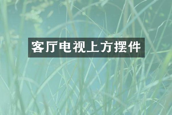 客厅电视上方摆件