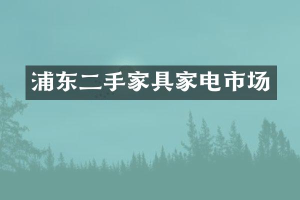 浦东二手家具家电市场