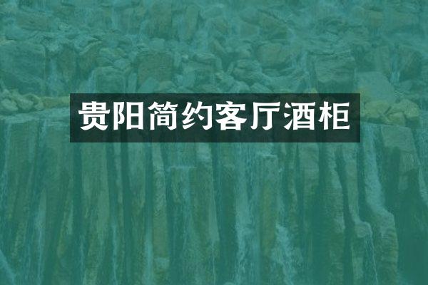 贵阳简约客厅酒柜