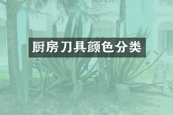 厨房刀具颜色分类