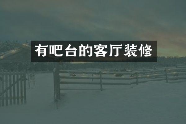 有吧台的客厅装修