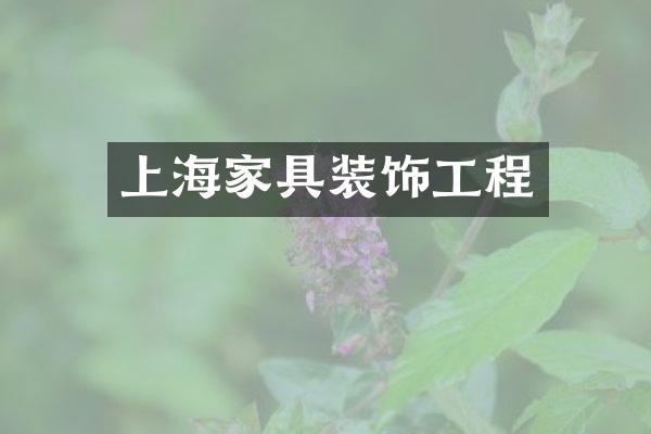 上海家具装饰工程