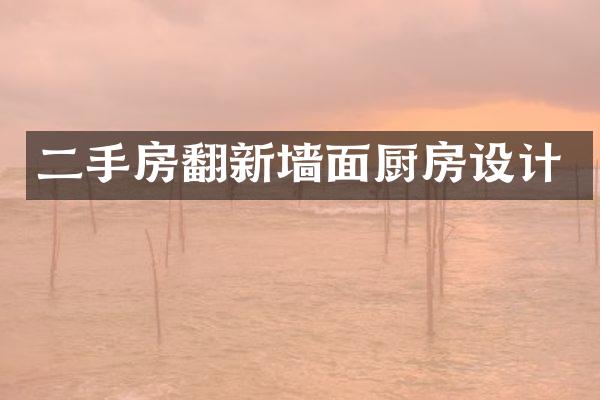 二手房翻新墙面厨房设计