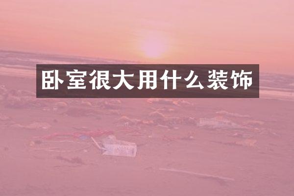 卧室很大用什么装饰