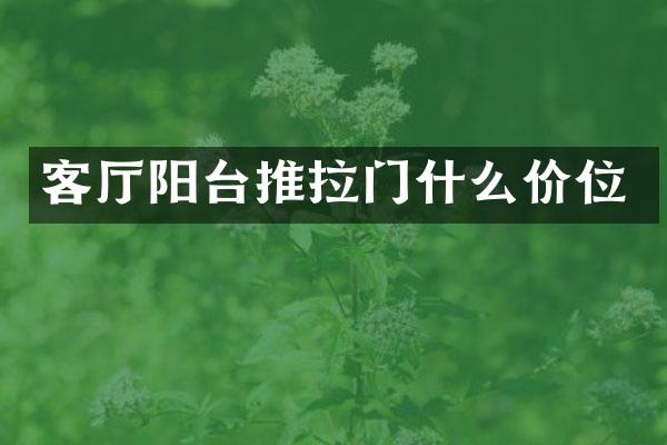 客厅阳台推拉门什么价位