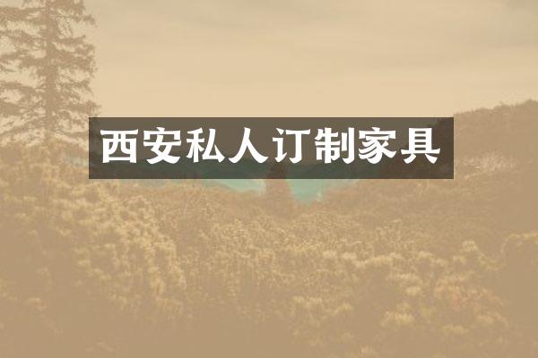 西安私人订制家具