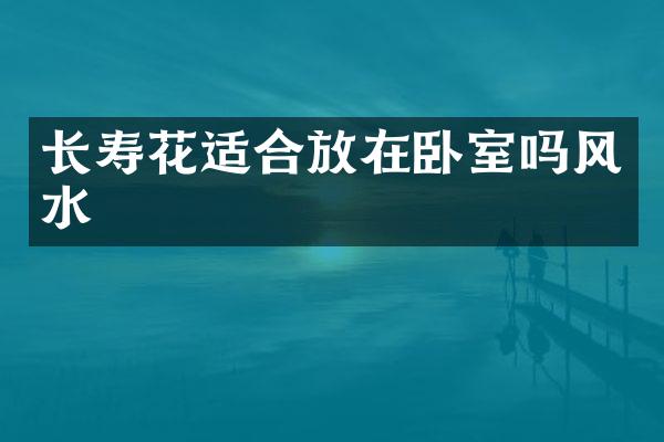 长寿花适合放在卧室吗风水