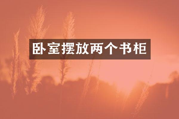 卧室摆放两个书柜