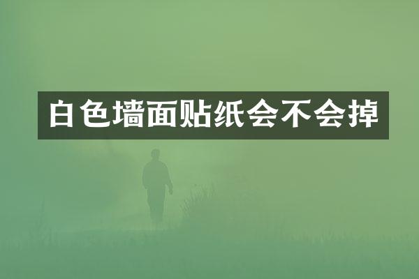 白色墙面贴纸会不会掉
