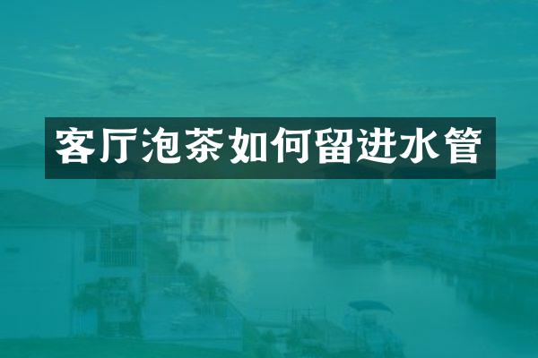 客厅泡茶如何留进水管