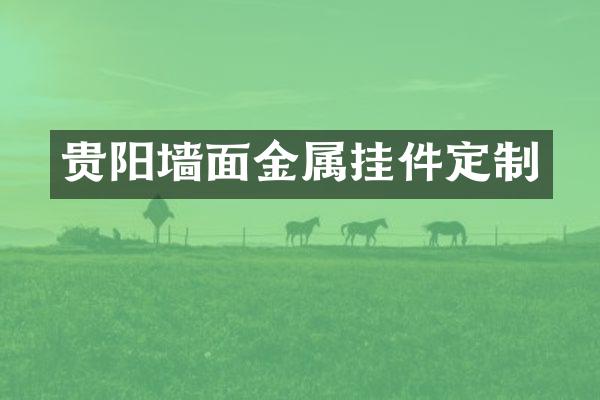 贵阳墙面金属挂件定制