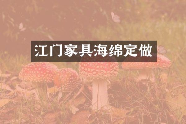江门家具海绵定做