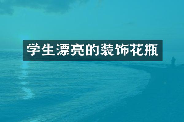 学生漂亮的装饰花瓶