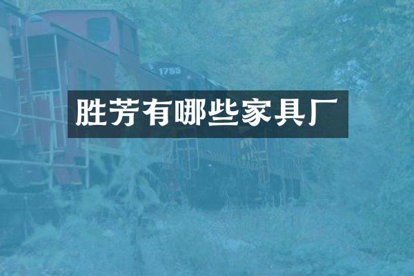 胜芳有哪些家具厂