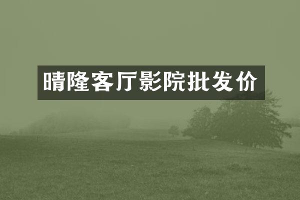 晴隆客厅影院批发价