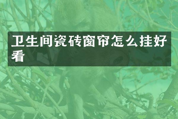 卫生间瓷砖窗帘怎么挂好看