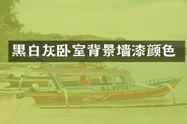 黑白灰卧室背景墙漆颜色