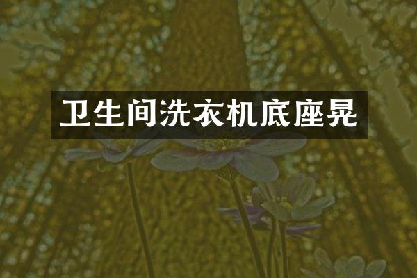 卫生间洗衣机底座晃