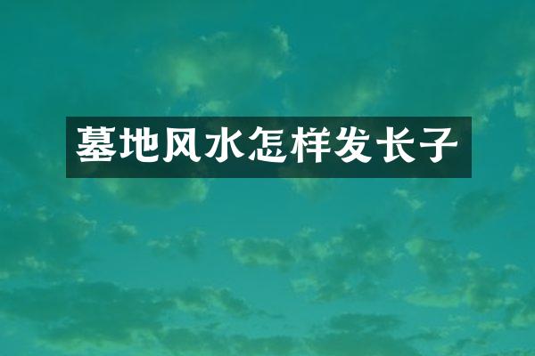 墓地风水怎样发长子