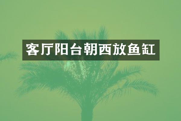 客厅阳台朝西放鱼缸