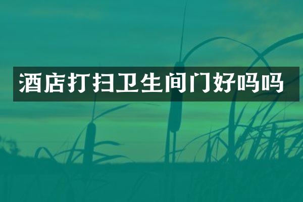 酒店打扫卫生间门好吗吗