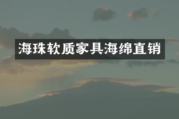 海珠软质家具海绵直销