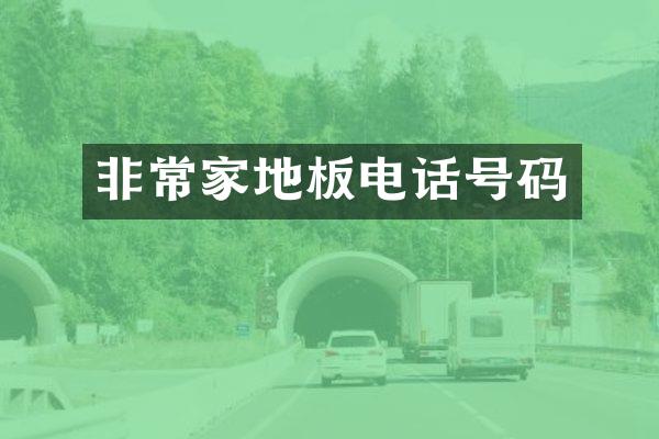 非常家地板电话号码