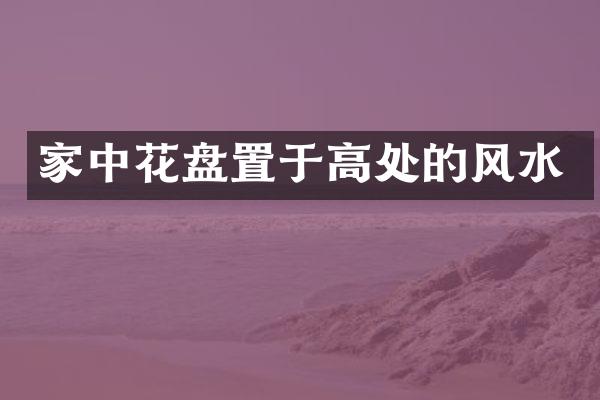 家中花盘置于高处的风水
