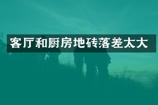 客厅和厨房地砖落差太大