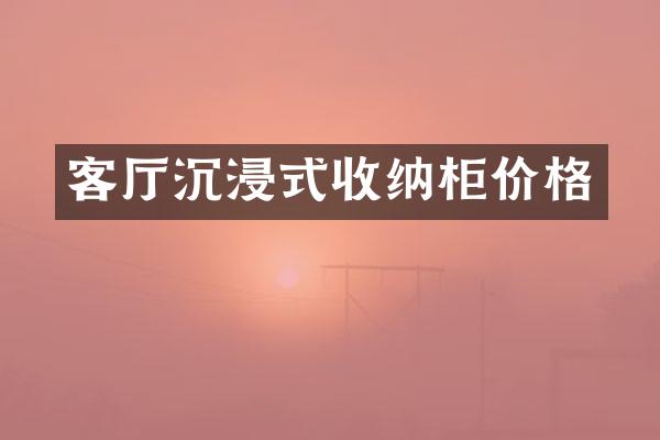 客厅沉浸式收纳柜价格
