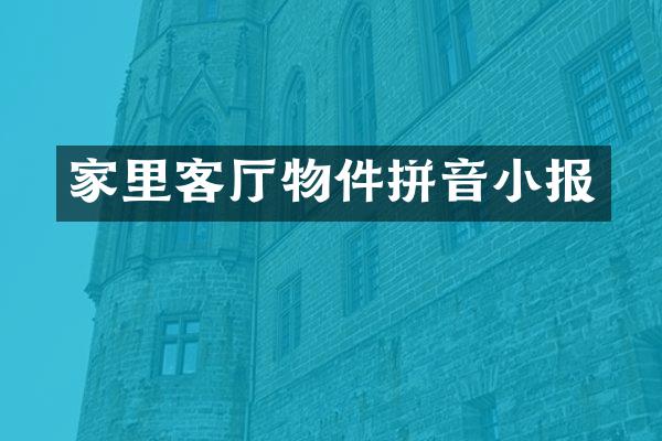 家里客厅物件拼音小报