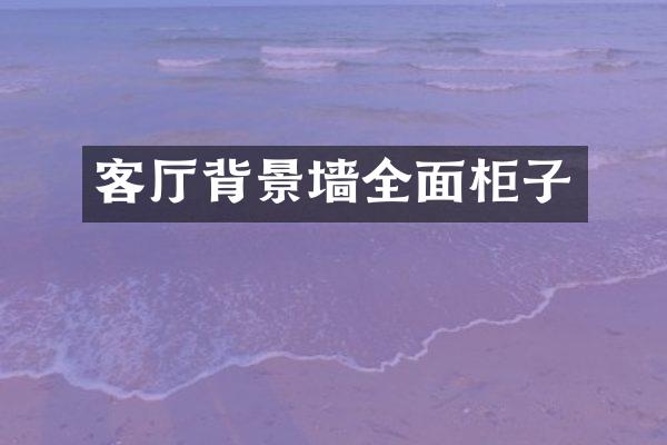 客厅背景墙全面柜子
