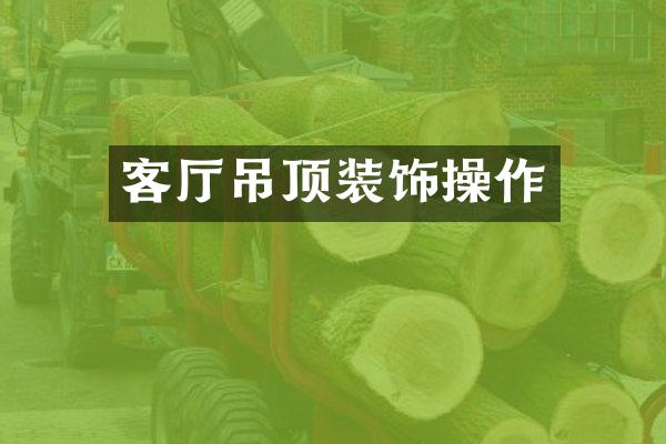 客厅吊顶装饰操作