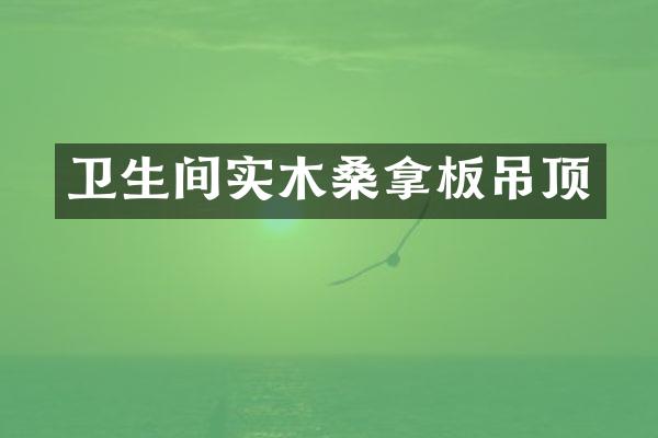 卫生间实木桑拿板吊顶