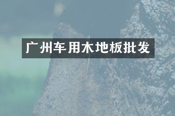 广州车用木地板批发