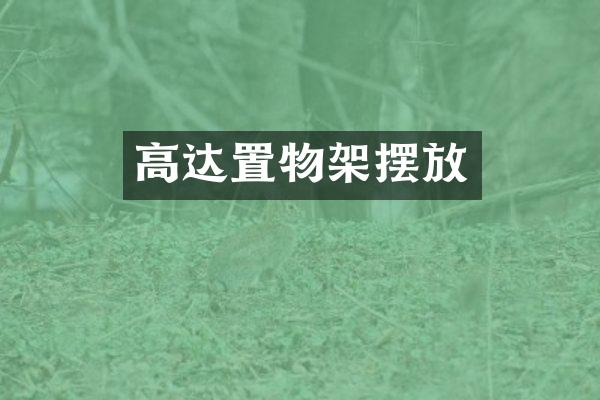 高达置物架摆放
