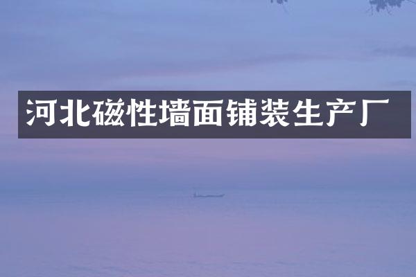 河北磁性墙面铺装生产厂
