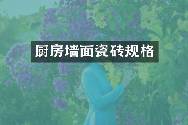 厨房墙面瓷砖规格