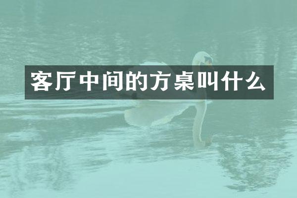 客厅中间的方桌叫什么