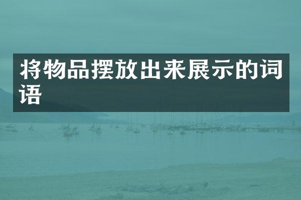 将物品摆放出来展示的词语