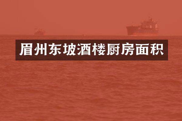 眉州东坡酒楼厨房面积