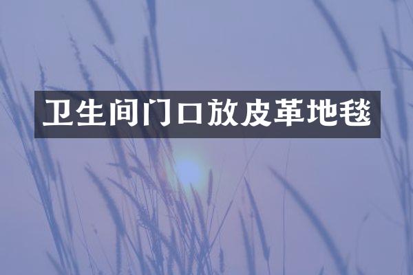 卫生间门口放皮革地毯
