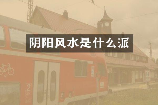 阴阳风水是什么派