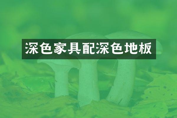 深色家具配深色地板